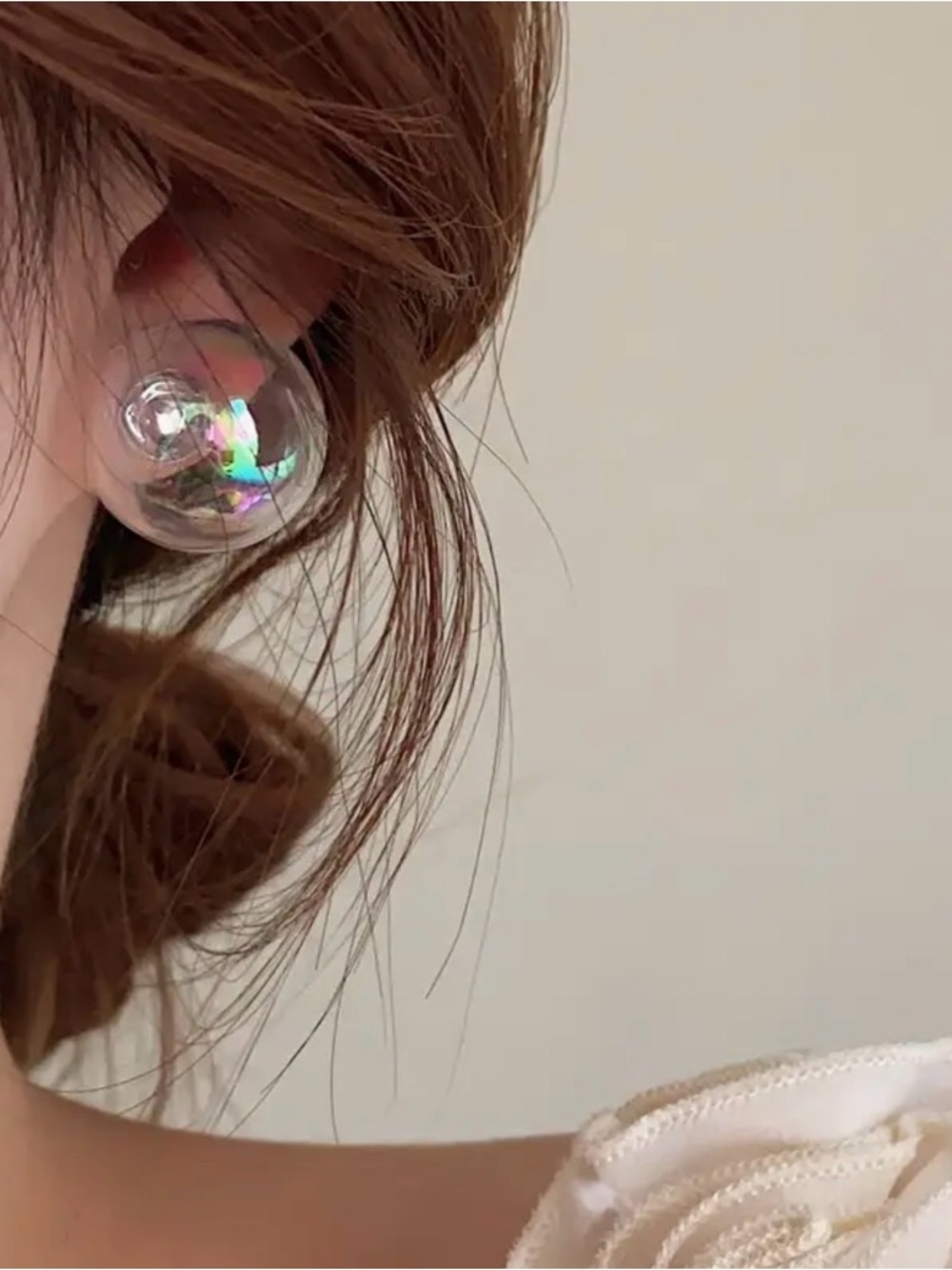 Iridescent Bubble Stud Earrings